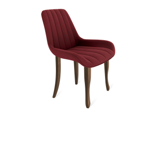 Обеденный стул SHT-ST37 / SHT-S122 (рубиновое вино/темный орех/черный муар) в Вологде - предосмотр