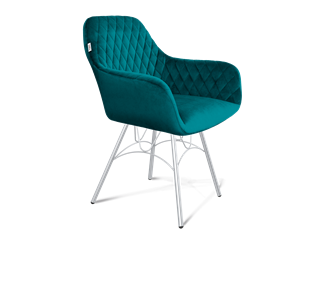 Обеденный стул SHT-ST38 / SHT-S100 (альпийский бирюзовый/хром лак) в Вологде - предосмотр