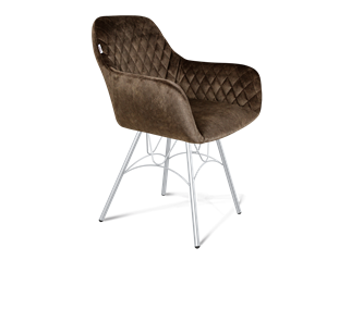 Обеденный стул SHT-ST38 / SHT-S100 (кофейный трюфель/хром лак) в Вологде