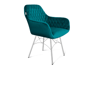 Обеденный стул SHT-ST38 / SHT-S107 (альпийский бирюзовый/хром лак) в Вологде - предосмотр