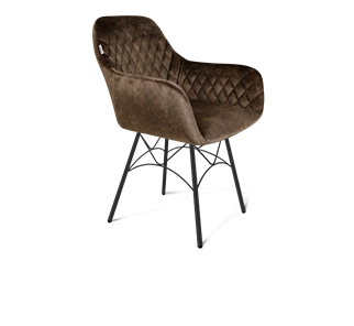 Обеденный стул SHT-ST38 / SHT-S107 (кофейный трюфель/черный муар) в Вологде - предосмотр