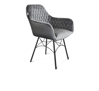 Обеденный стул SHT-ST38 / SHT-S107 (угольно-серый/черный муар) в Вологде