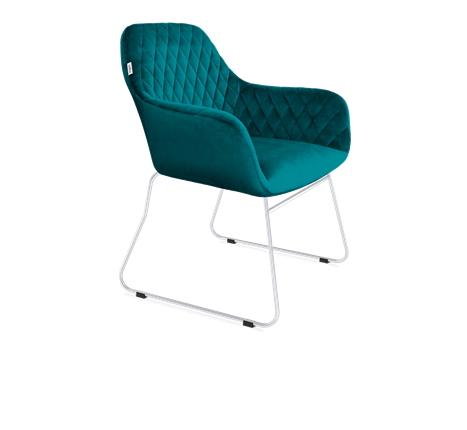 Обеденный стул SHT-ST38 / SHT-S167 (альпийский бирюзовый/хром лак) в Вологде - изображение
