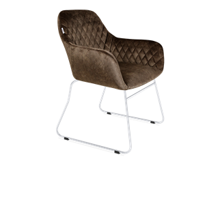 Обеденный стул SHT-ST38 / SHT-S167 (кофейный трюфель/хром лак) в Вологде - предосмотр