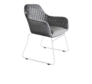 Обеденный стул SHT-ST38 / SHT-S167 (угольно-серый/хром лак) в Вологде