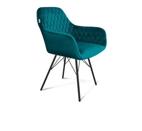 Обеденный стул SHT-ST38 / SHT-S37 (альпийский бирюзовый/черный муар) в Вологде - изображение