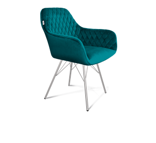 Обеденный стул SHT-ST38 / SHT-S37 (альпийский бирюзовый/хром лак) в Вологде - предосмотр
