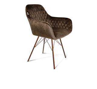 Обеденный стул SHT-ST38 / SHT-S37 (кофейный трюфель/медный металлик) в Вологде - предосмотр