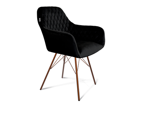 Обеденный стул SHT-ST38 / SHT-S37 (ночное затмение/медный металлик) в Вологде - изображение