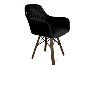 Обеденный стул SHT-ST38 / SHT-S70 (ночное затмение/темный орех/черный муар) в Вологде - предосмотр