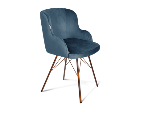 Обеденный стул SHT-ST39 / SHT-S37 (тихий океан/медный металлик) в Вологде - изображение