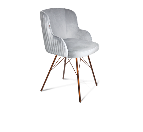 Обеденный стул SHT-ST39-1 / SHT-S37 (серое облако/медный металлик) в Вологде - изображение