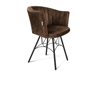 Обеденный стул SHT-ST42-1 / SHT-S100 (кофейный трюфель/черный муар) в Вологде - предосмотр