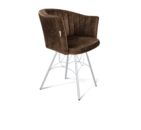 Обеденный стул SHT-ST42-1 / SHT-S100 (кофейный трюфель/хром лак) в Вологде - изображение
