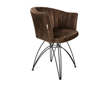 Обеденный стул SHT-ST42-1 / SHT-S112 (кофейный трюфель/черный муар) в Вологде - изображение