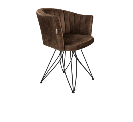 Обеденный стул SHT-ST42-1 / SHT-S113 (кофейный трюфель/черный муар) в Вологде - изображение