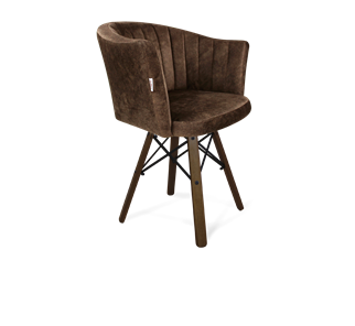 Обеденный стул SHT-ST42-1 / SHT-S70 (кофейный трюфель/темный орех/черный муар) в Вологде - предосмотр