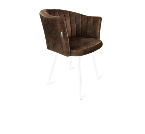 Обеденный стул SHT-ST42-1 / SHT-S95-1 (кофейный трюфель/белый муар) в Вологде - изображение