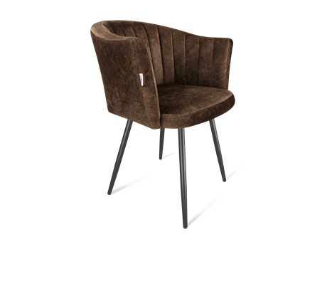 Обеденный стул SHT-ST42-1 / SHT-S95-1 (кофейный трюфель/черный муар) в Вологде - изображение