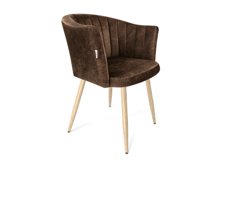 Обеденный стул SHT-ST42-1 / SHT-S95-WН (кофейный трюфель/черный муар) в Вологде - изображение