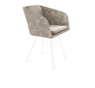 Обеденный стул SHT-ST43-1 / SHT-S37 (карамельный латте/белый муар) в Вологде