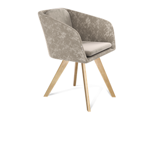 Обеденный стул SHT-ST43-1 / SHT-S39 (карамельный латте/прозрачный лак) в Вологде