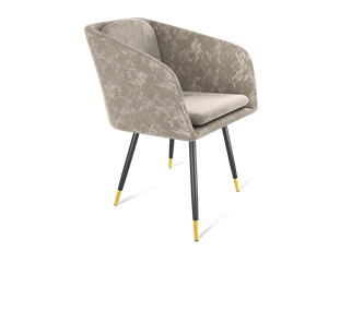 Обеденный стул SHT-ST43-1 / SHT-S95-1 (карамельный латте/черный муар/золото) в Вологде
