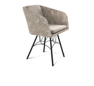 Обеденный стул SHT-ST43-1/ SHT-S100 (карамельный латте/черный муар) в Вологде - предосмотр