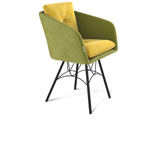 Обеденный стул SHT-ST43-2 / SHT-S100 (фисташковый десерт/черный муар) в Вологде - предосмотр