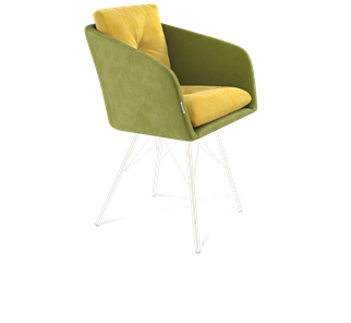 Обеденный стул SHT-ST43-2 / SHT-S37 (фисташковый десерт/белый муар) в Вологде