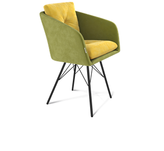 Обеденный стул SHT-ST43-2 / SHT-S37 (фисташковый десерт/черный муар) в Вологде - предосмотр