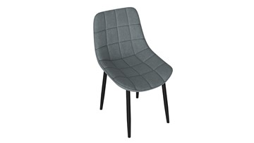 Обеденный стул Boston (Черный муар/Велюр V003 темно-серый) в Вологде