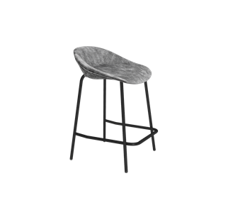 Полубарный стул SHT-ST19-SF1 / SHT-S29P-1 (дымный/черный муар) в Вологде - предосмотр