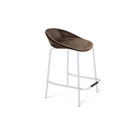 Полубарный стул SHT-ST19-SF1 / SHT-S29P-1 (кофейный трюфель/хром лак) в Вологде - изображение
