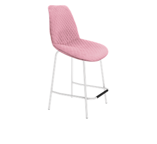 Полубарный стул SHT-ST29-С22 / SHT-S29P-1 (розовый зефир/белый муар) в Вологде - предосмотр