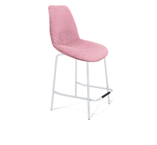 Полубарный стул SHT-ST29-С22 / SHT-S29P-1 (розовый зефир/хром лак) в Вологде
