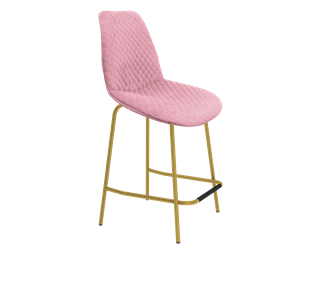 Полубарный стул SHT-ST29-С22 / SHT-S29P-1 (розовый зефир/золото) в Вологде - предосмотр