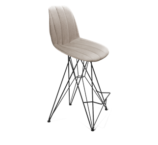 Полубарный стул SHT-ST29-С22 / SHT-S66-1 (лунный камень/черный муар) в Вологде - предосмотр