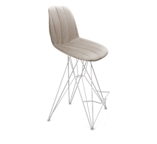 Полубарный стул SHT-ST29-С22 / SHT-S66-1 (лунный камень/хром лак) в Вологде