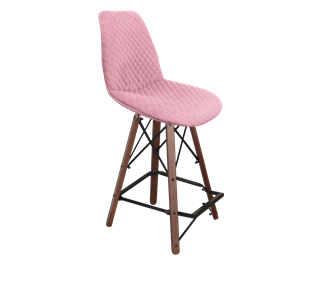 Полубарный стул SHT-ST29-С22 / SHT-S80-1 (розовый зефир/темный орех/черный) в Вологде