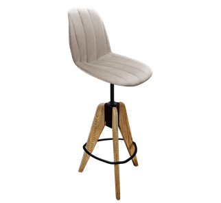 Полубарный стул SHT-ST29-С22 / SHT-S92 (лунный камень/браш.коричневый/черный муар) в Вологде