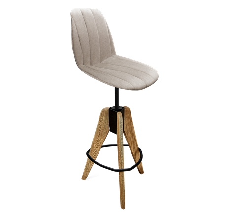 Полубарный стул SHT-ST29-С22 / SHT-S92 (лунный камень/браш.коричневый/черный муар) в Вологде - изображение