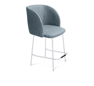 Полубарный стул SHT-ST33 / SHT-S29P-1 (синий лед/хром лак) в Вологде - предосмотр