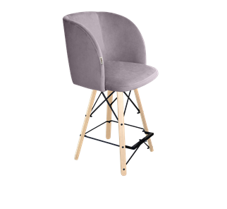 Полубарный стул SHT-ST33 / SHT-S80-1 (сиреневая орхидея/прозрачный лак/черный) в Вологде