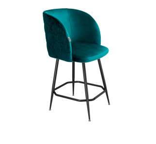 Полубарный стул SHT-ST33-1 / SHT-S148-1 (альпийский бирюзовый/черный муар/золото) в Вологде