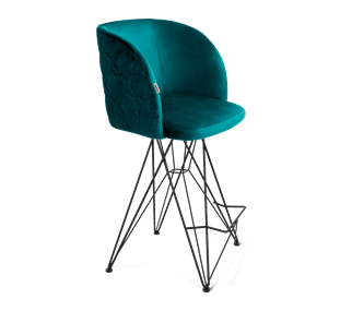 Полубарный стул SHT-ST33-1 / SHT-S66-1 (альпийский бирюзовый/черный муар) в Вологде