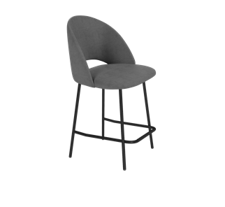 Полубарный стул SHT-ST34 / SHT-S29P-1 (платиново-серый/черный муар) в Вологде - предосмотр