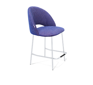 Полубарный стул SHT-ST34 / SHT-S29P-1 (синий мираж/хром лак) в Вологде