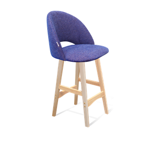 Полубарный стул SHT-ST34 / SHT-S65-1 (синий мираж/прозрачный лак) в Вологде