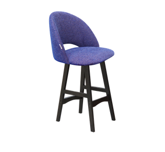 Полубарный стул SHT-ST34 / SHT-S65-1 (синий мираж/венге) в Вологде